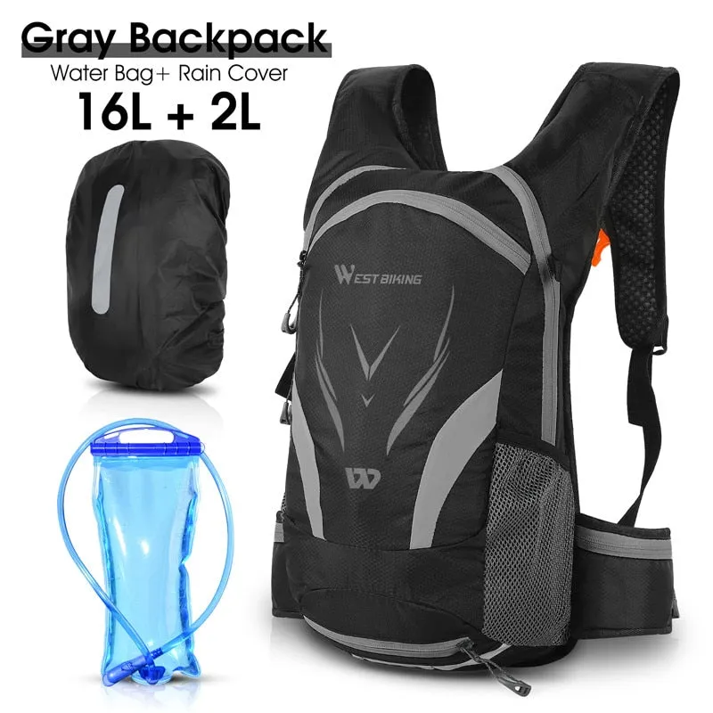 16L Cycling Backpack Waterproof Ultralight Bicycle Bag Outdoor Mountaineering Hiking Travel Bike Hydration Backpack