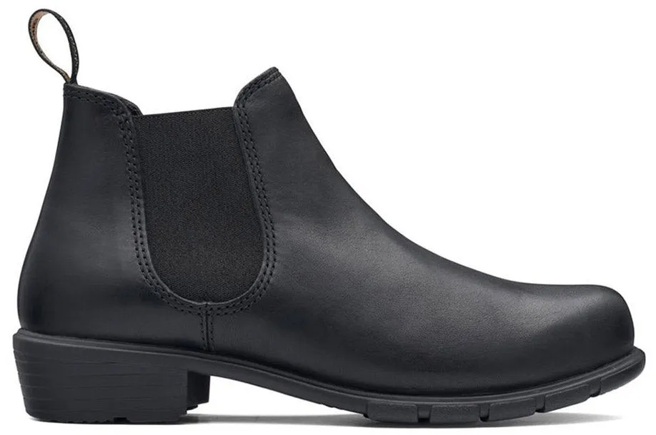 2068 - Series Black Low Heel Ankle Boots - Women's|-|Bottes 2068 - Series talon bas Noir - Femme