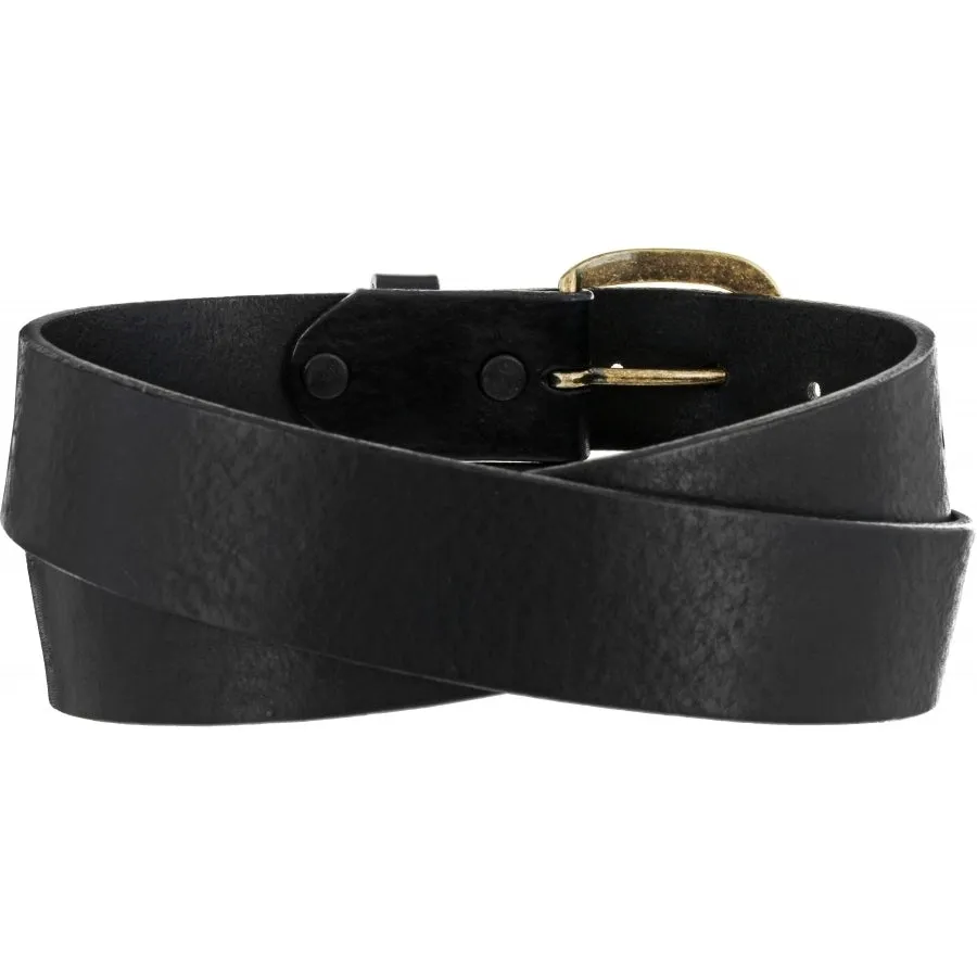 232BK Men's Black Work Basic Belt