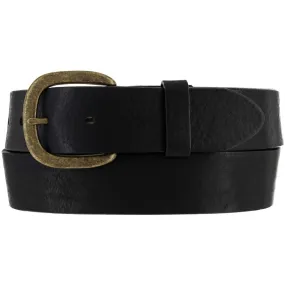 232BK Men's Black Work Basic Belt