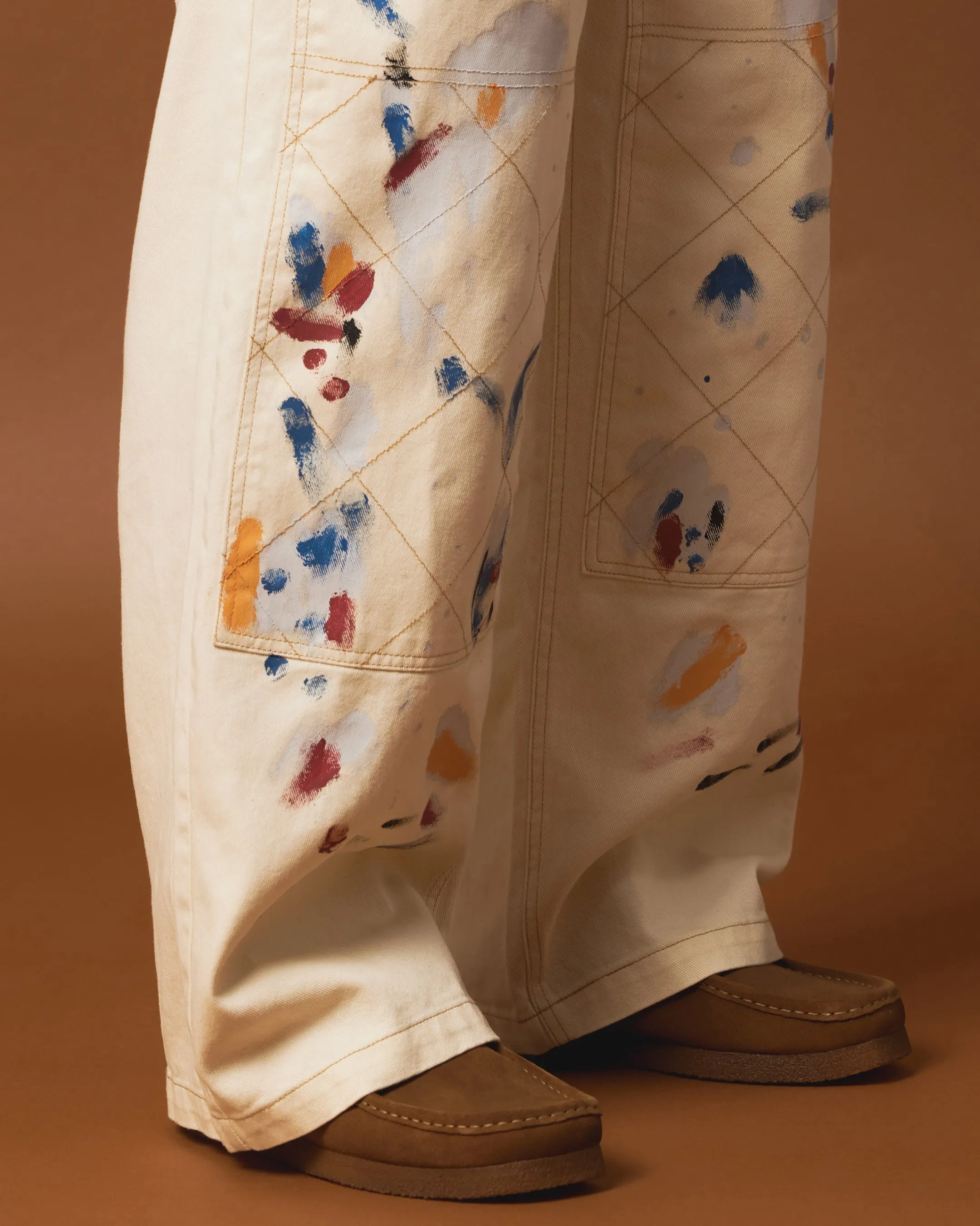 404 Painter Double Knee Pants Off White