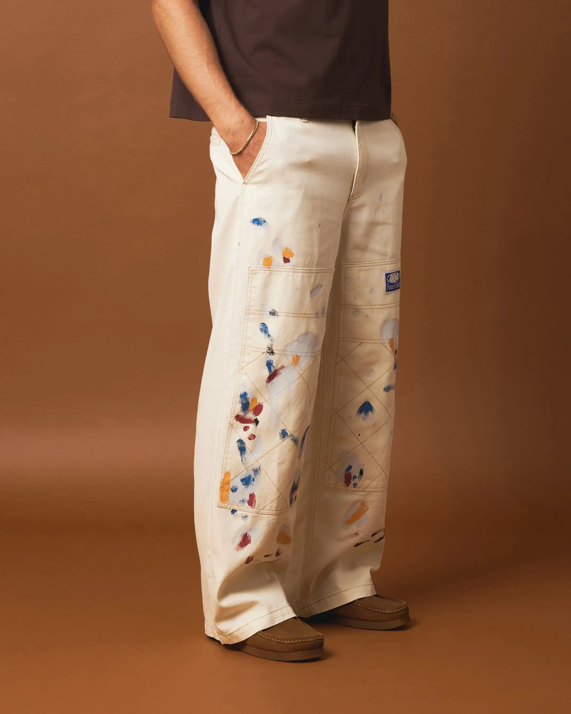 404 Painter Double Knee Pants Off White