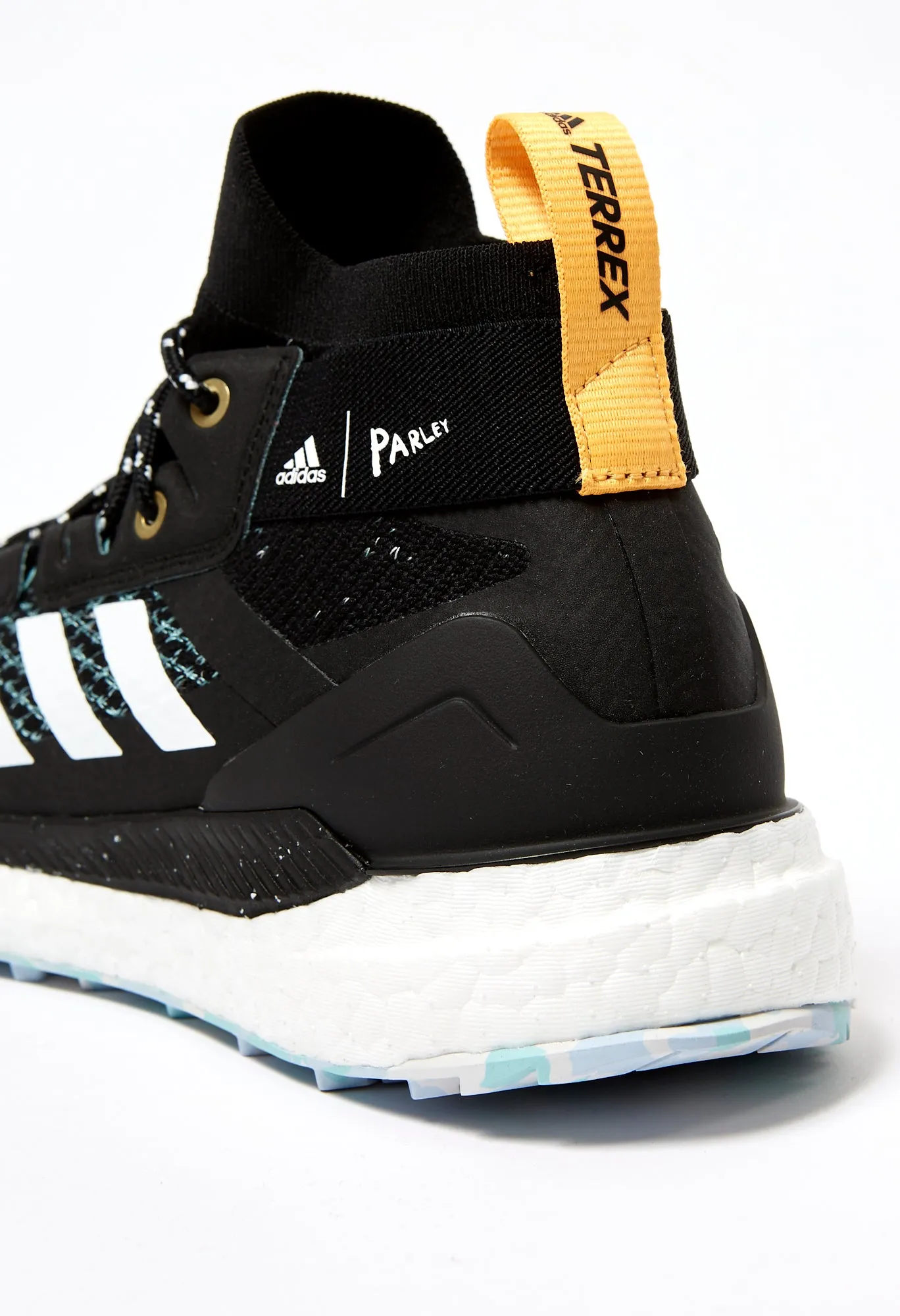 adidas TERREX Free Hiker Parley Women's Boots - Core Black/Ftwr White/Real Gold