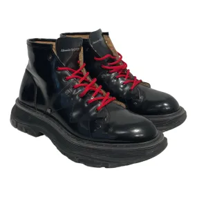 Alexander McQueen/Boots/EU 44/Leather/BLK/SHINY LIQUID SPAZZOL