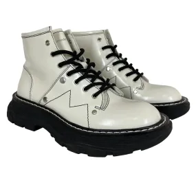 Alexander Wang/Boots/EU 37/Leather/WHT/TREAD SLICK LACE-UP