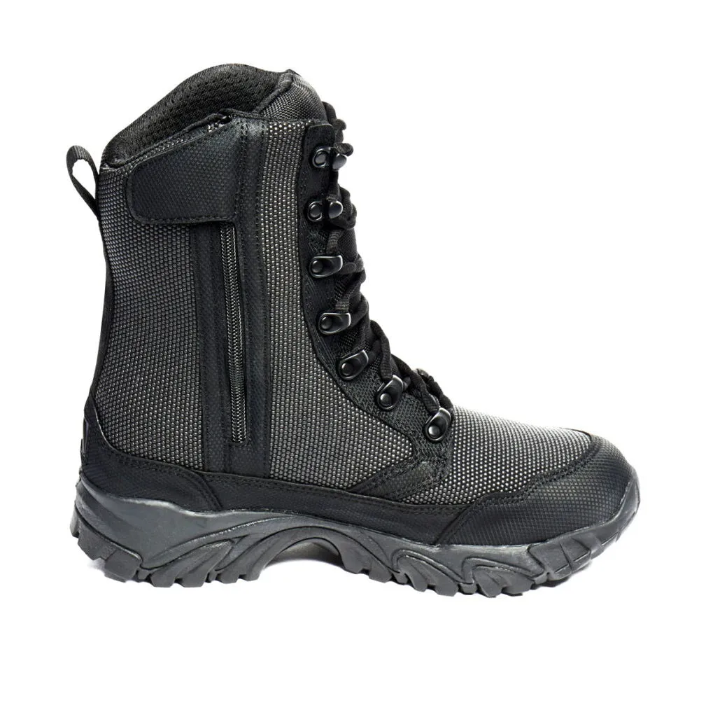 ALTAI Black Tactical Waterproof Side Zip 8" Boots (MFT200-Z)