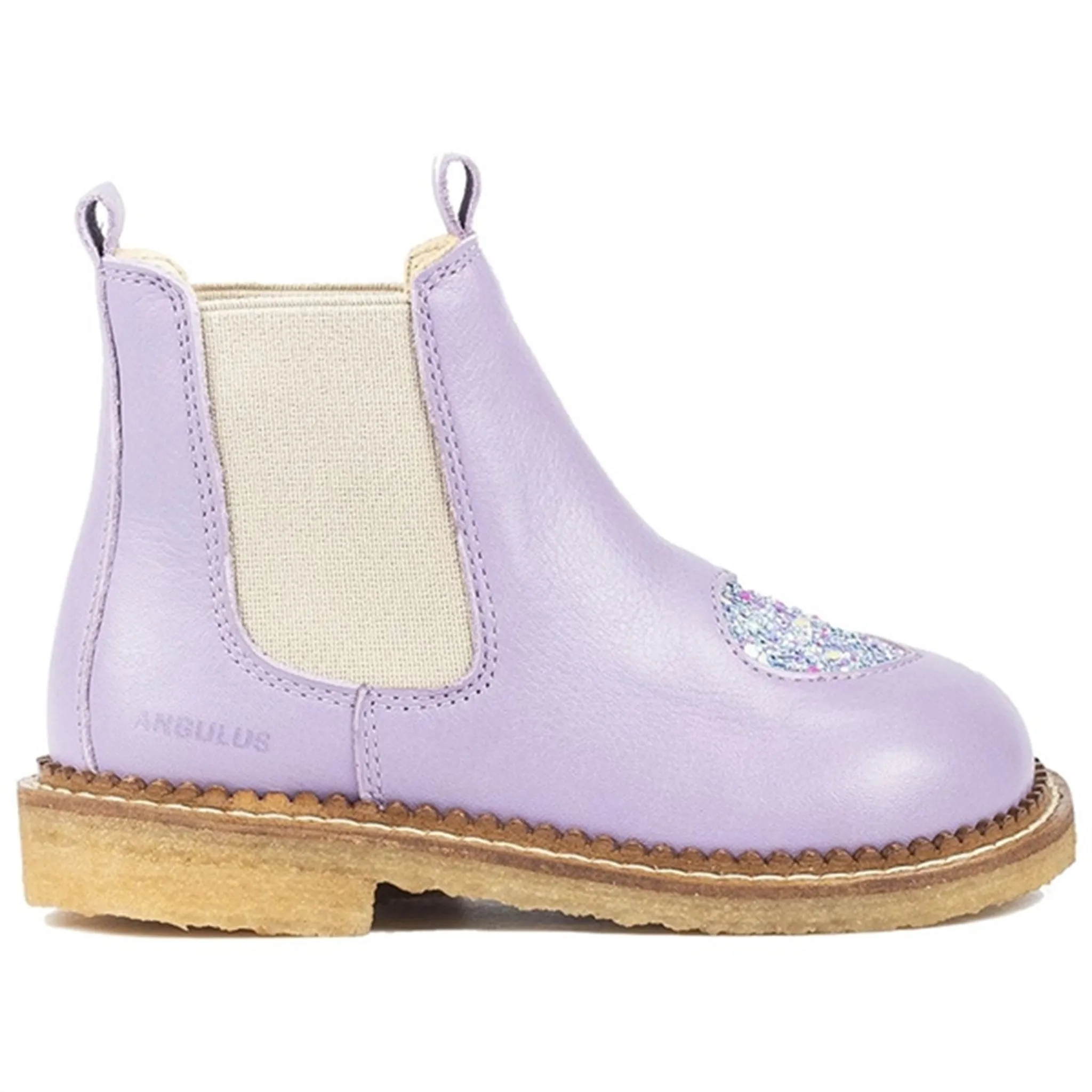 Angulus Chelsea Boots Lilac/Confetti Glitter/Elastic