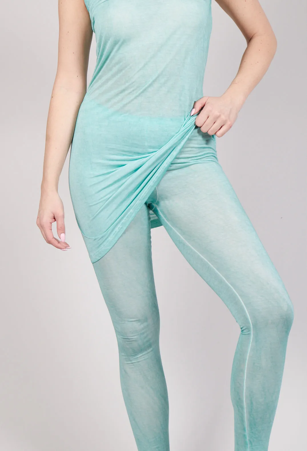 Ankle Cropped Leggings in Tulip 50% Cloud