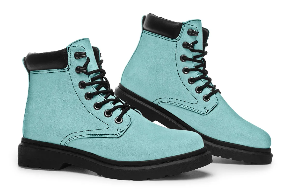 Aqua Mist Classic Boots - High Quality Micro-Suede Weatherproof Vegan Shoes with Stitched on Soles