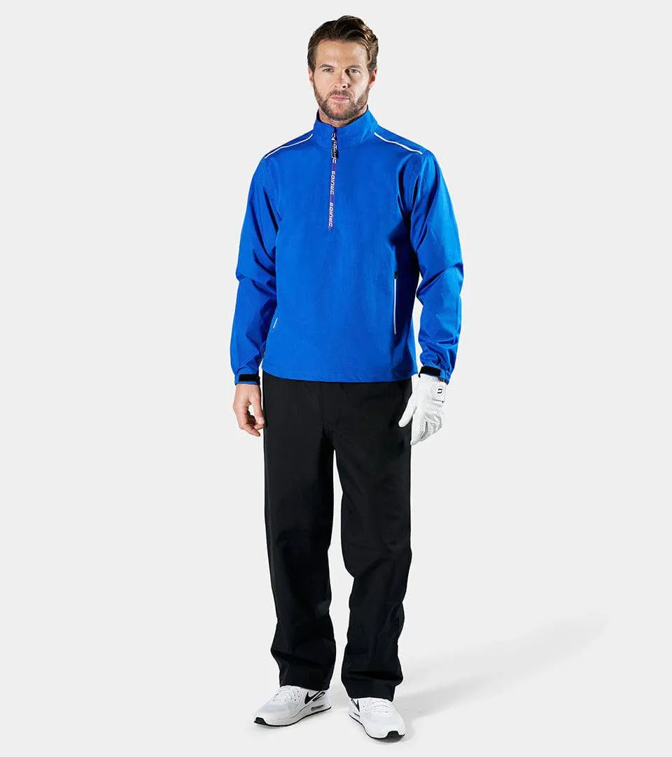 AQUA SHIELD 1/4 ZIP RAIN JACKET - BLUE