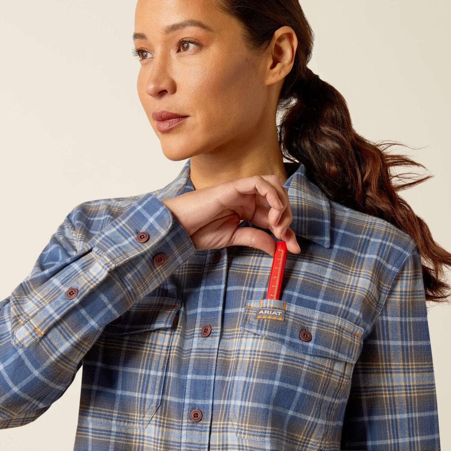 Ariat Women's Rebar Flannel Button-Down Work Shirt