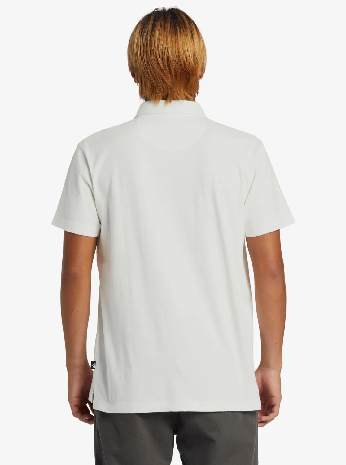 Banner Polo Shirt - Snow White Banner Ss Polo