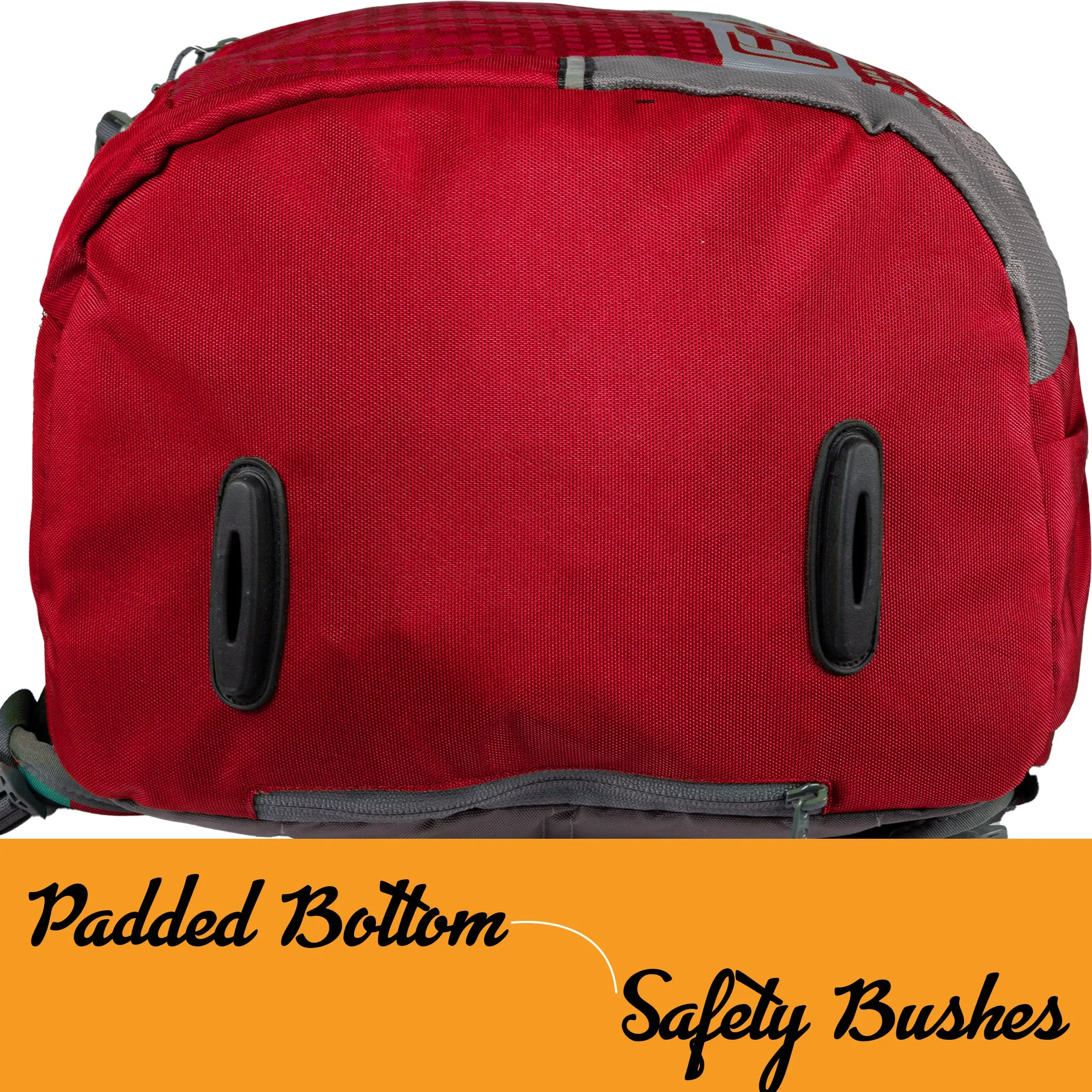 Blow 32L Red Grey Laptop Backpack With Rain Cover