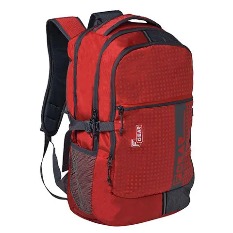 Blow 32L Red Grey Laptop Backpack With Rain Cover