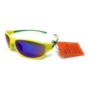 Boots Mens Active Sunglasses Yellow Sports Style Blue Trim 124J