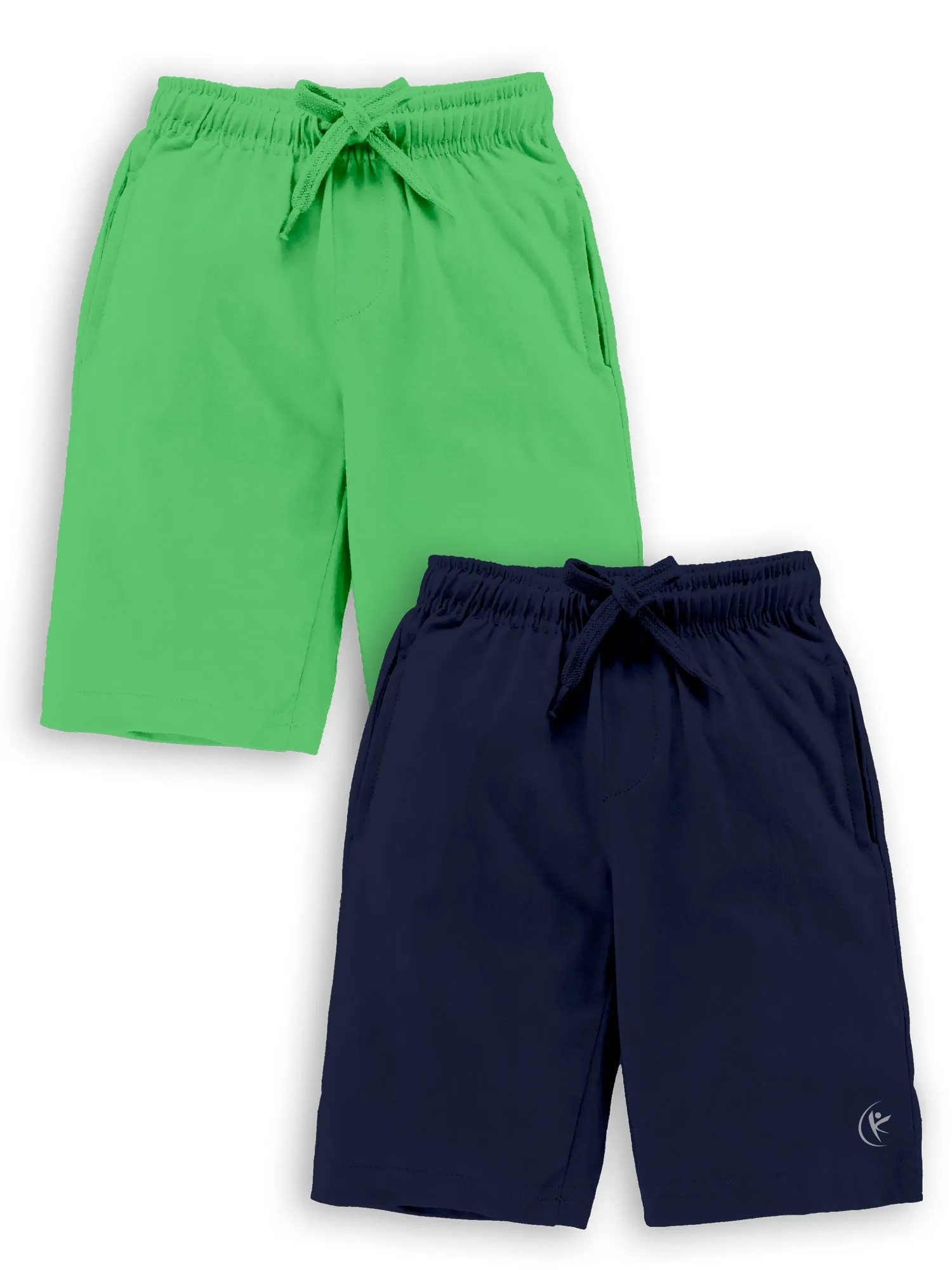 Boys Knit Knee length Basic Shorts Pack Of 2