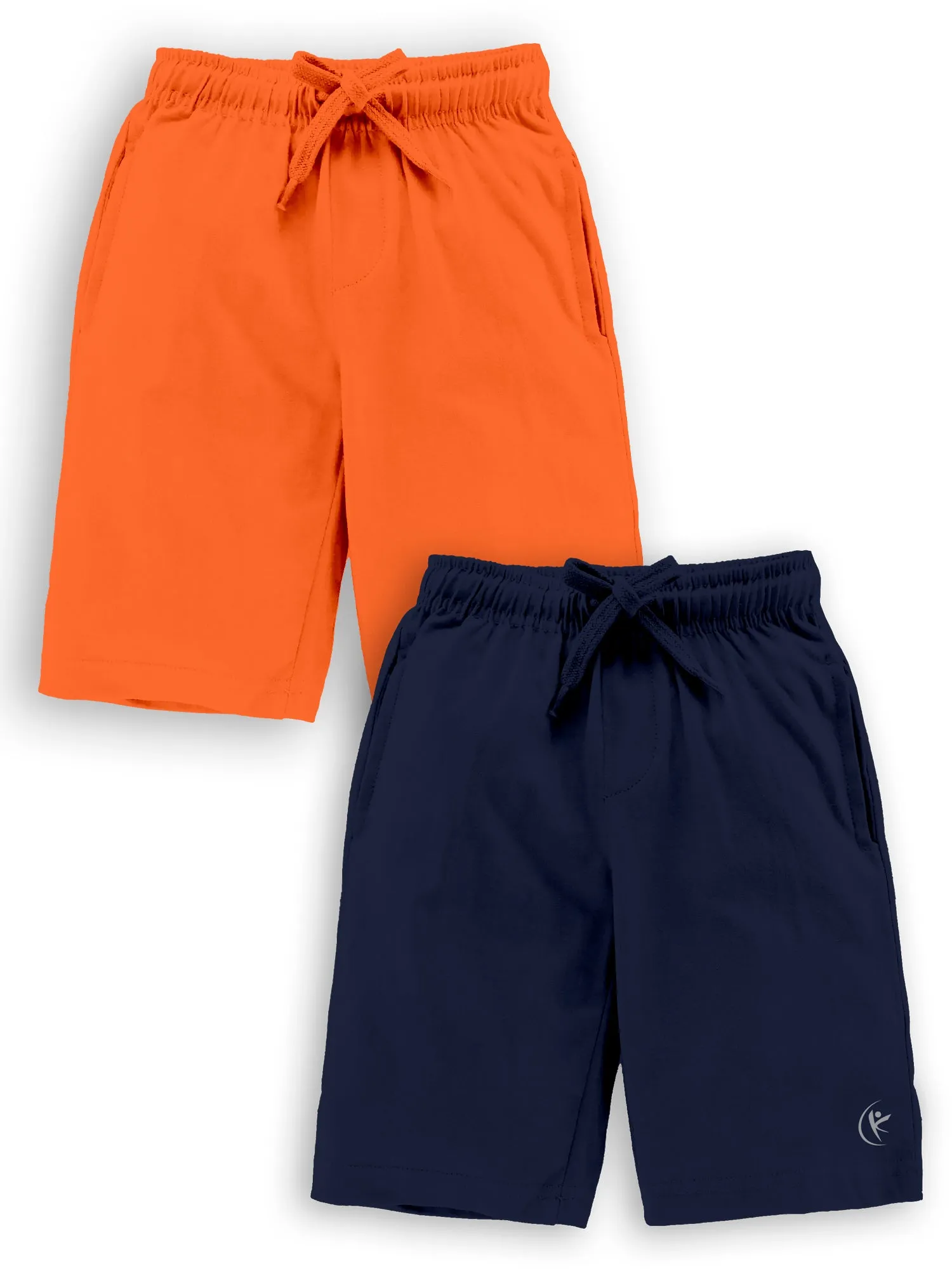 Boys Knit Knee length Basic Shorts Pack Of 2