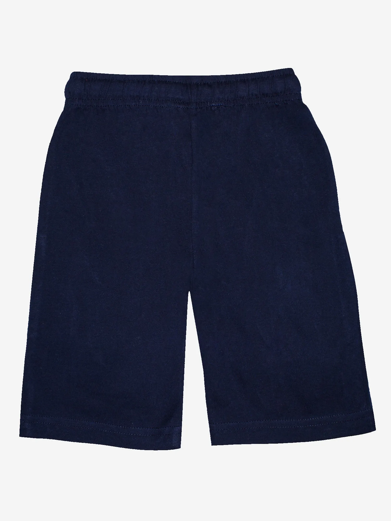 Boys Knit Knee length Basic Shorts Pack Of 2