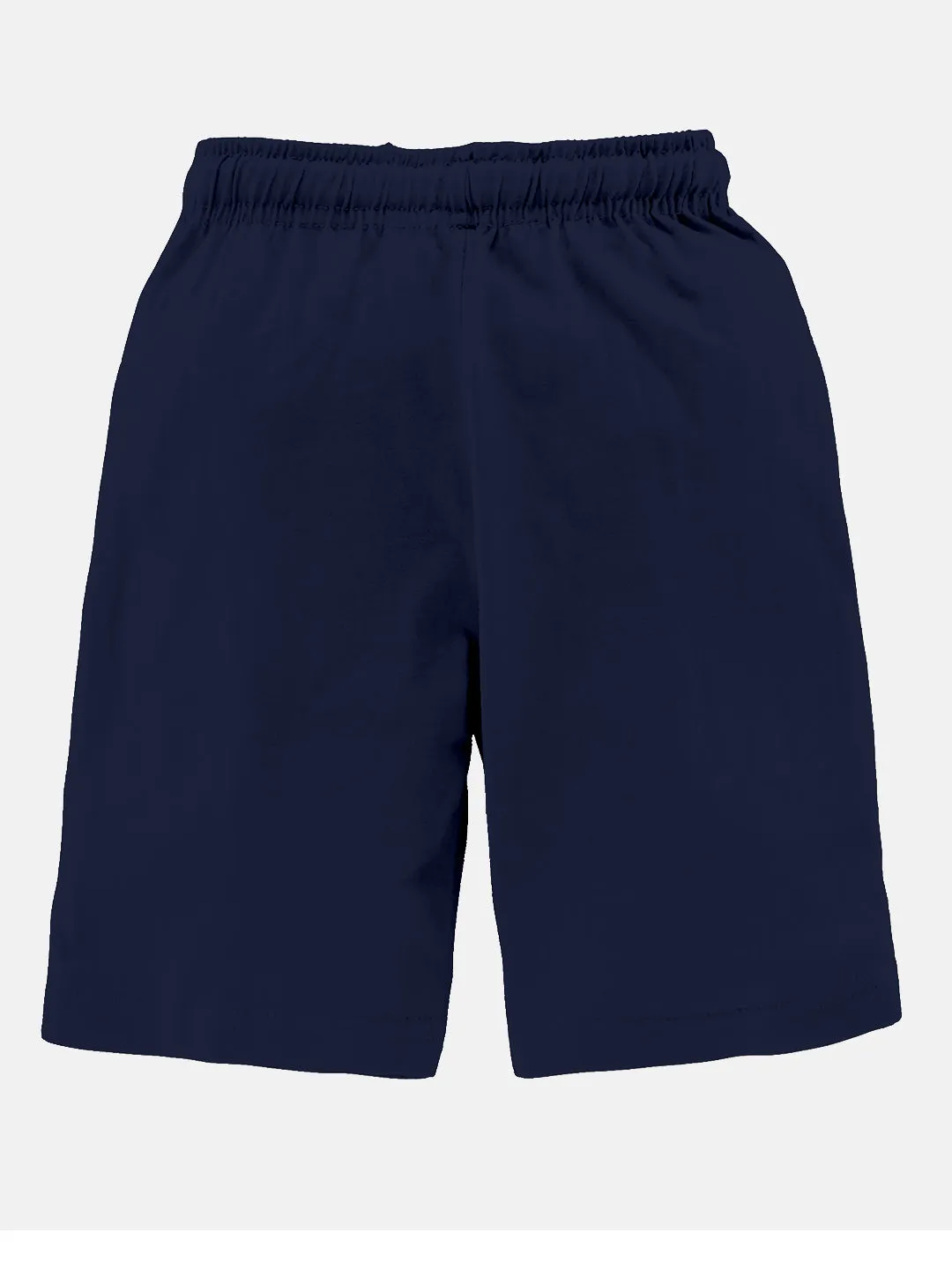 Boys Solid Round Neck Tee & Knee Legth Short Set