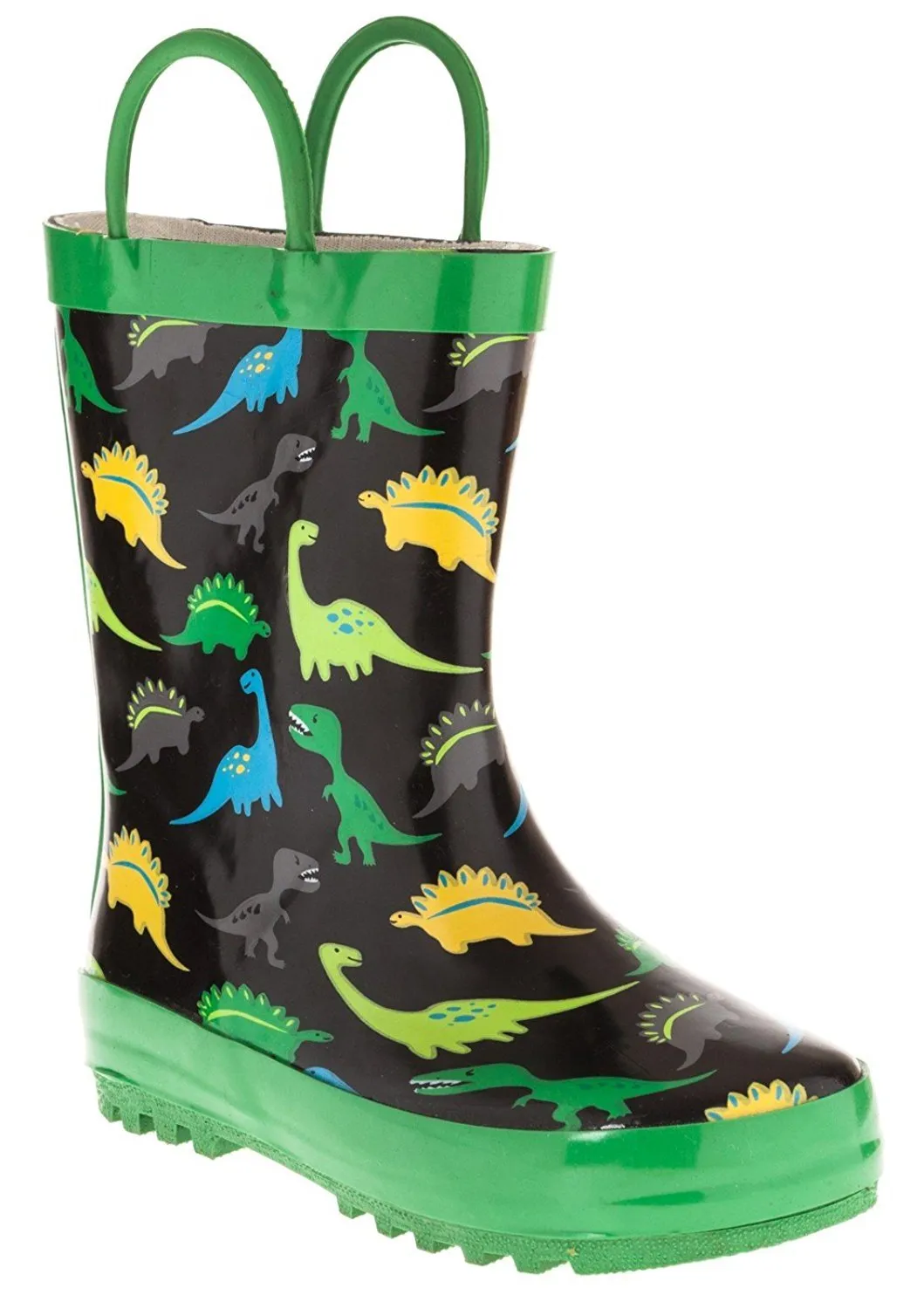 Chatties Toddler Boys Printed Rainboot Size 7/8 Dinosaur