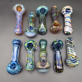 Color Work Spoon Pipe | 3.75 - 4 | Assorted