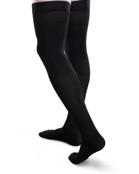 Core-Spun by Therafirm Thigh High Socks for Men & Women 30-40mmHg