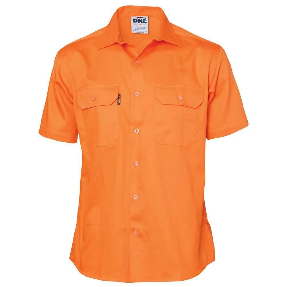 Cotton Drill Short Sleeve Work Shirt