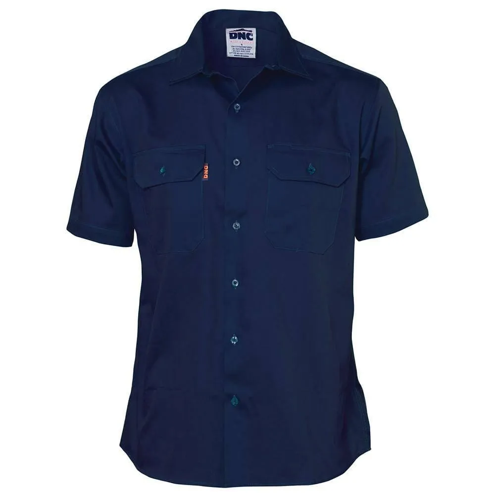 Cotton Drill Short Sleeve Work Shirt