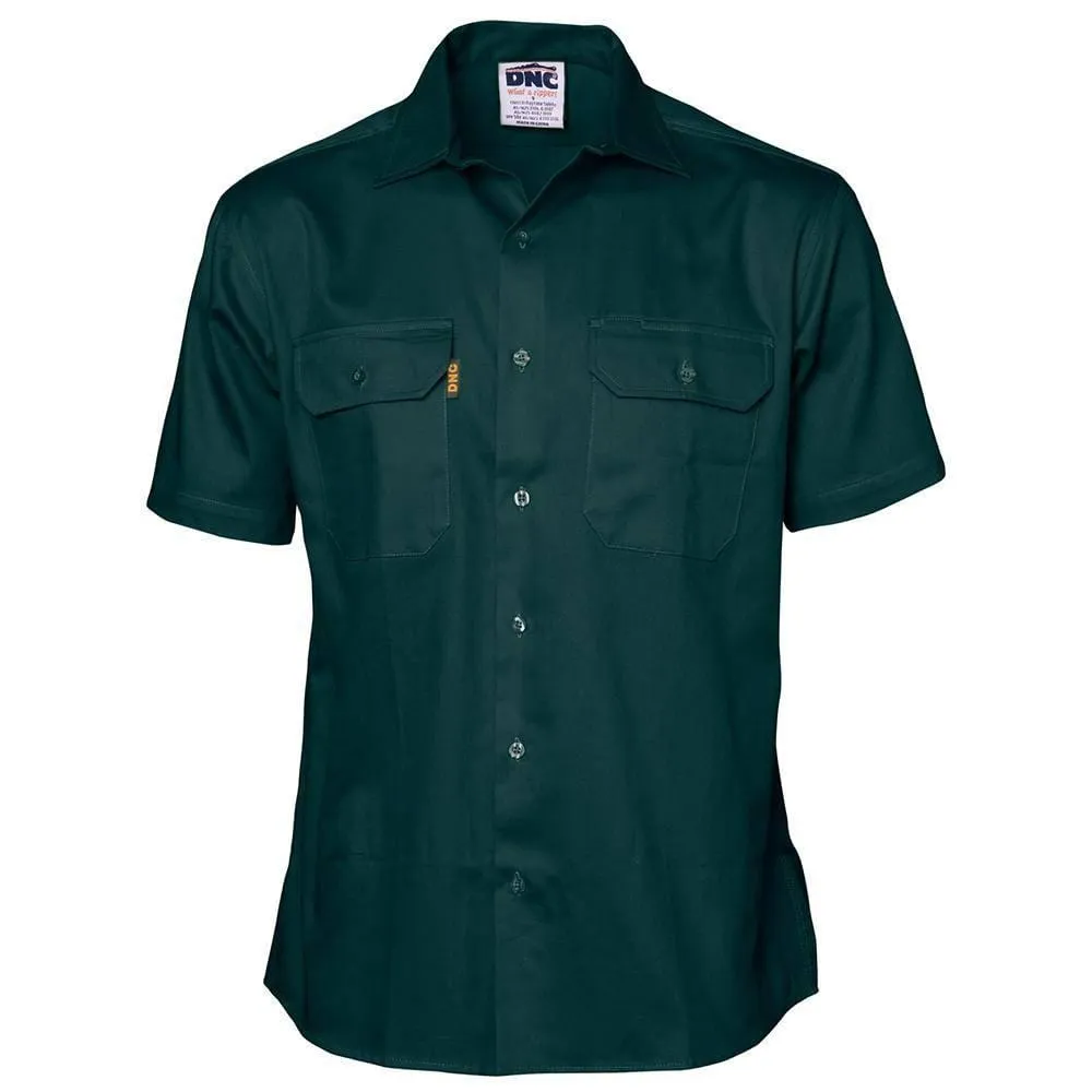 Cotton Drill Short Sleeve Work Shirt