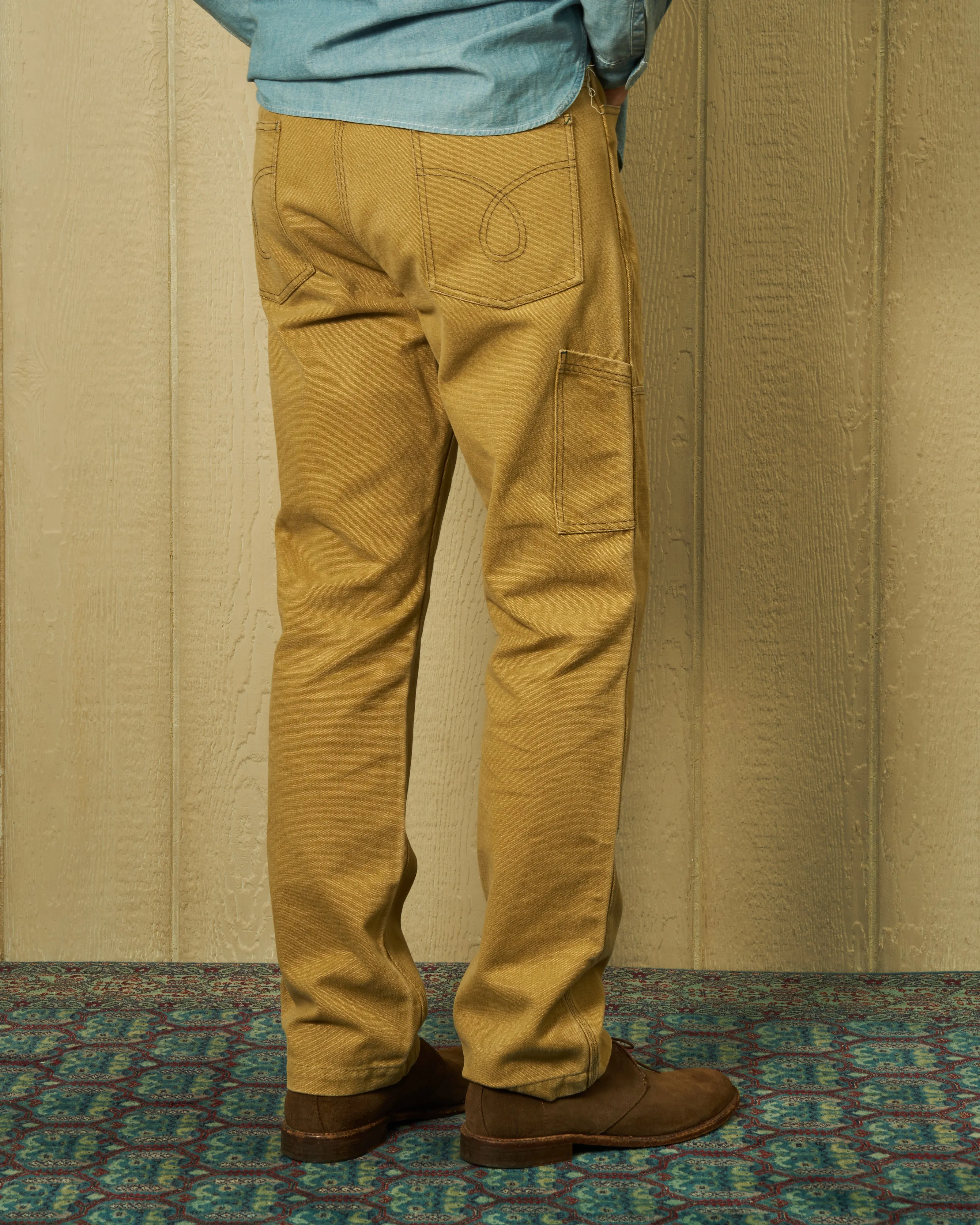 Double Knee Pant in British Khaki