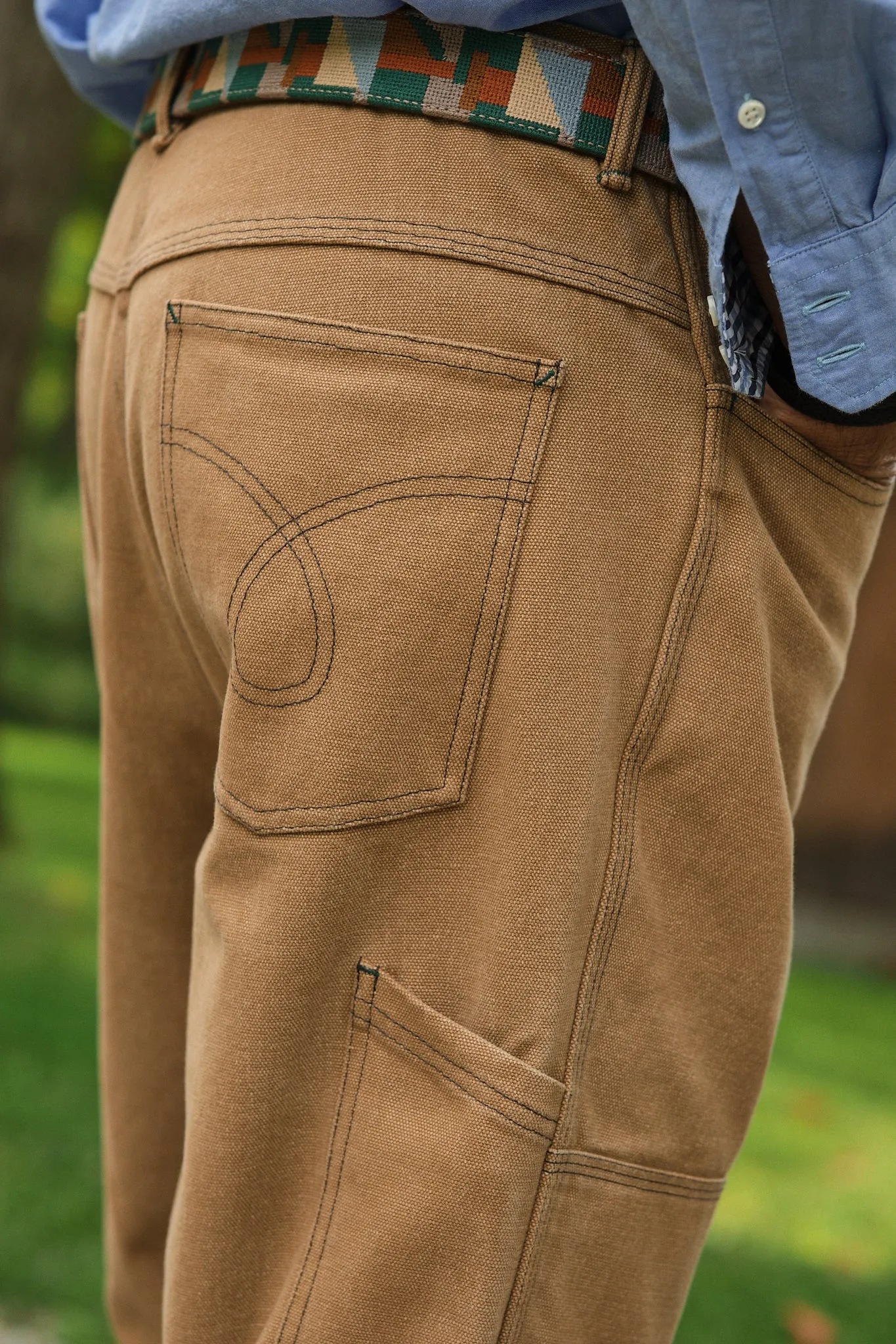 Double Knee Pant in British Khaki