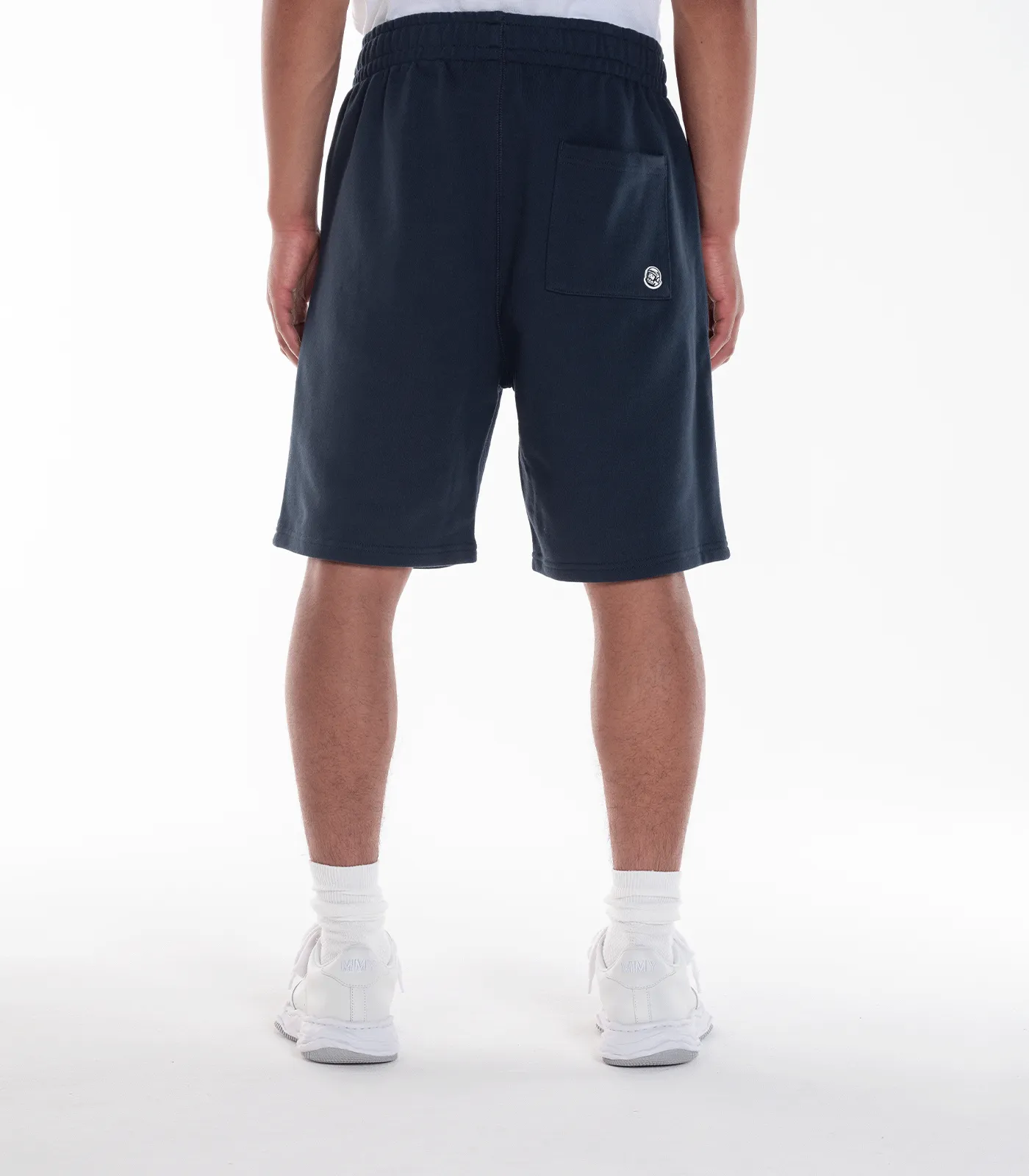 EMBROIDERED HIKING LOGO SWEATSHORTS - NAVY