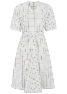 Esmé Studios Betty 2/4 Midi Dress - Kjole - Snow White Checks