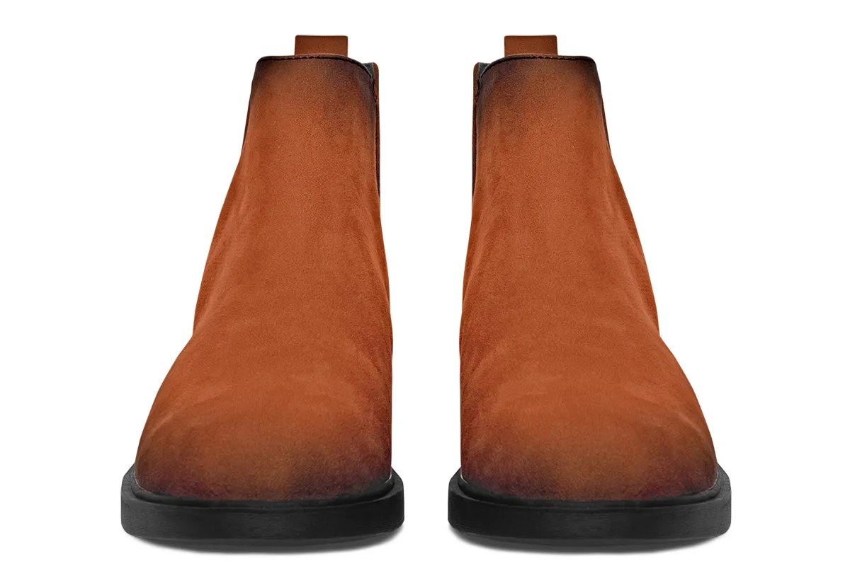 Fire-Forged Chelsea Boots - Comfy Slip-On - Soft & Water-Resistant Micro-Suede Vegan Shoes