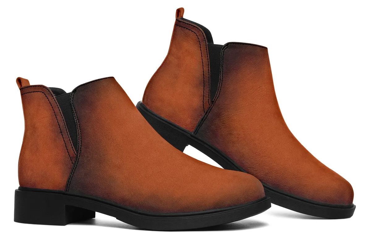 Fire-Forged Chelsea Boots - Comfy Slip-On - Soft & Water-Resistant Micro-Suede Vegan Shoes