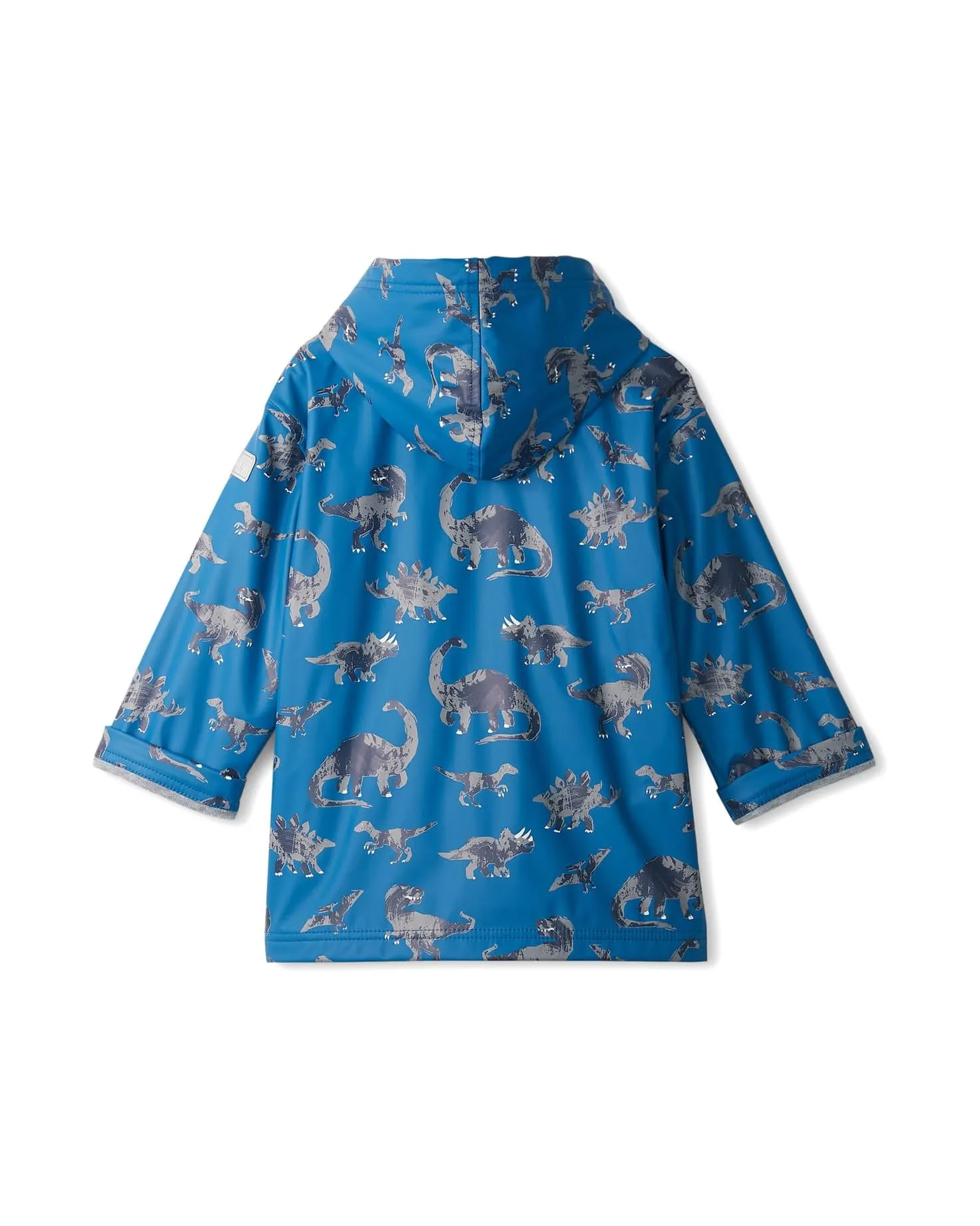 Hatley Broken Dino Stamp Zip Up Rain Jacket