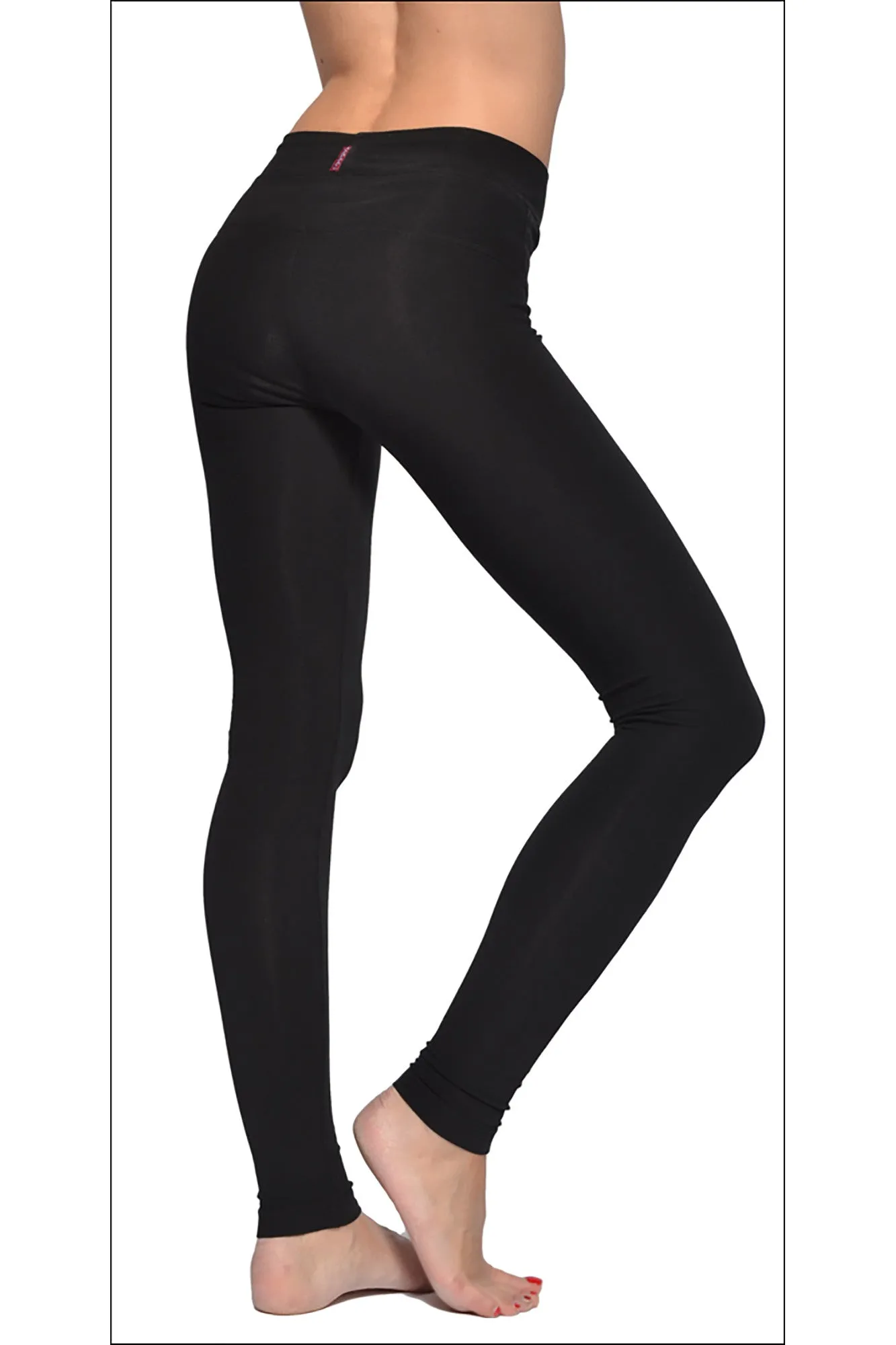 High Rise Ankle Legging (Style W-566, Black) by Hard Tail Forever