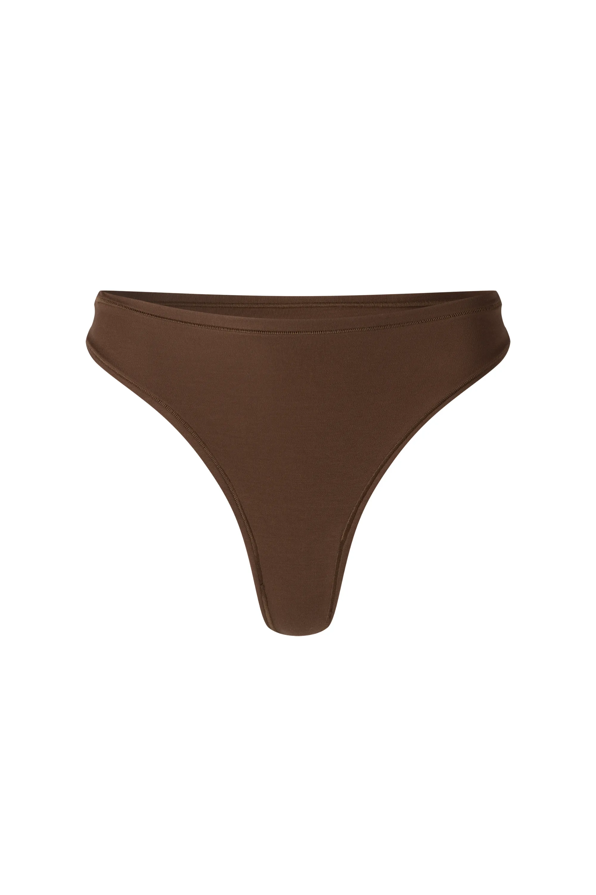 HIGH-RISE THONG COCOA