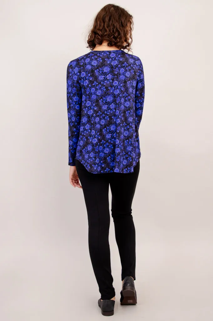 Jackie Long Sleeve, Snow Flower, Bamboo - Final Sale