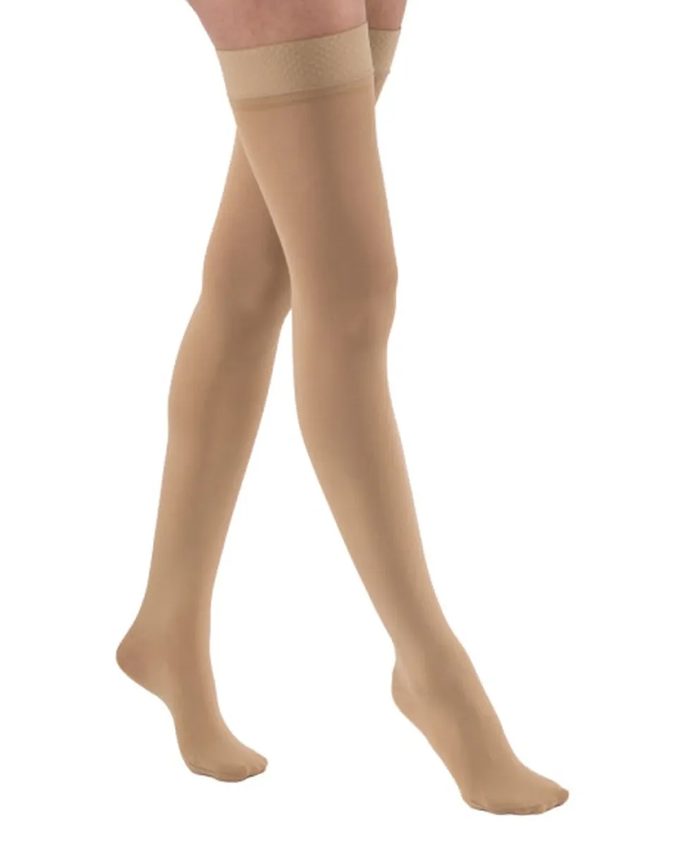 Jobst Relief Thigh Highs Closed Toe with Silicone Top Band 15-20 mmHg