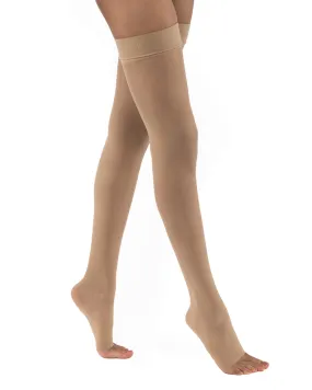 Jobst Ultrasheer OPEN TOE Thigh Highs 30-40 mmHg w/  Silicone Top Band