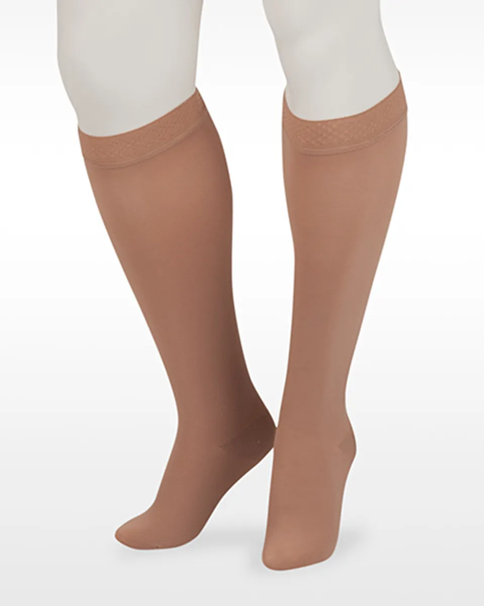 Juzo Dynamic Max Closed Toe 30-40 mmHg Knee High w/ 3.5 cm Silicone Dot Top Band - CLEARANCE