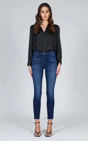 Make It Stop Carmen High Rise Ankle Fray Jeans by Black Orchid