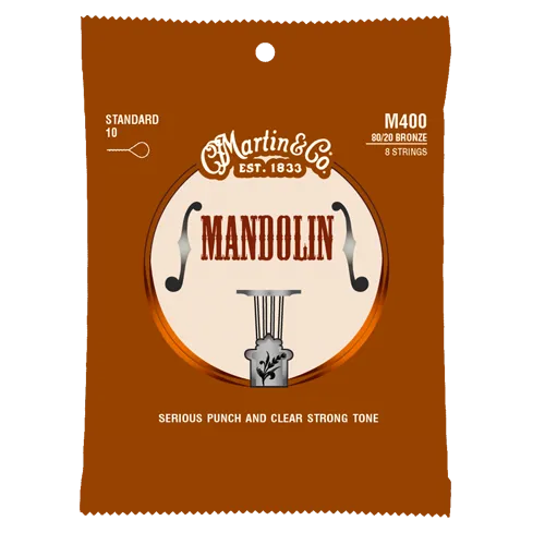 Martin M400 Martin 8-String Mandolin String Set, Bronze, 10-54