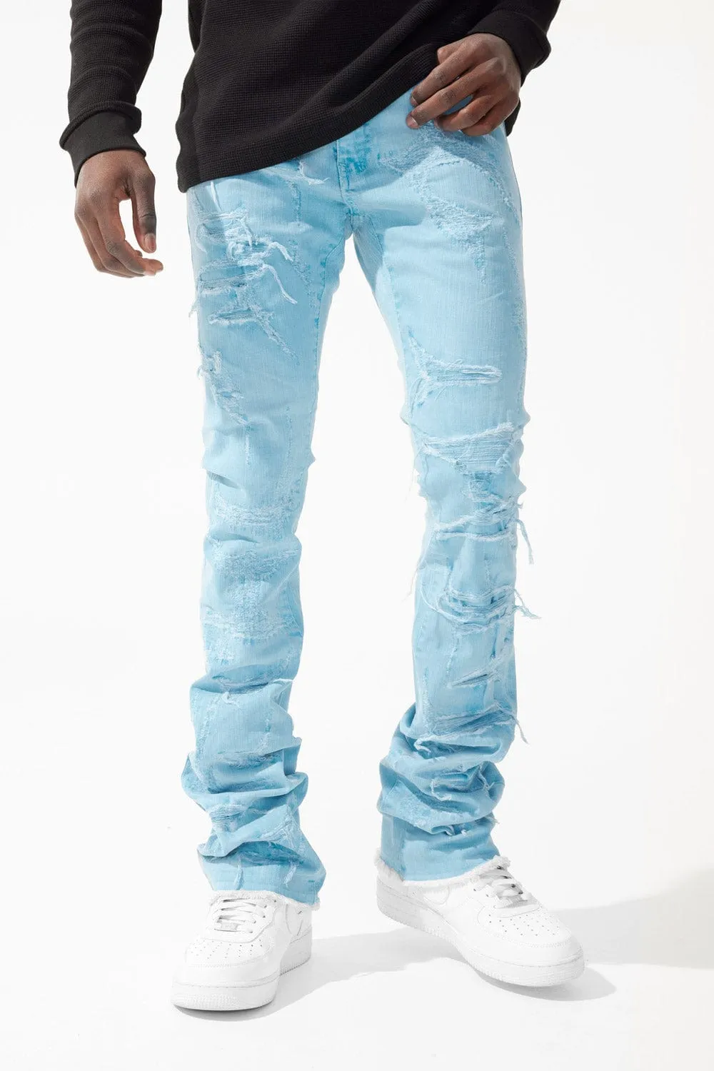 Martin Stacked - Santorini Denim