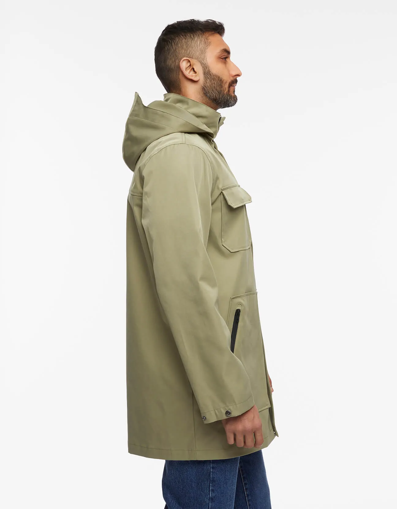 Men's Getaway Removable Hood Rain Jacket