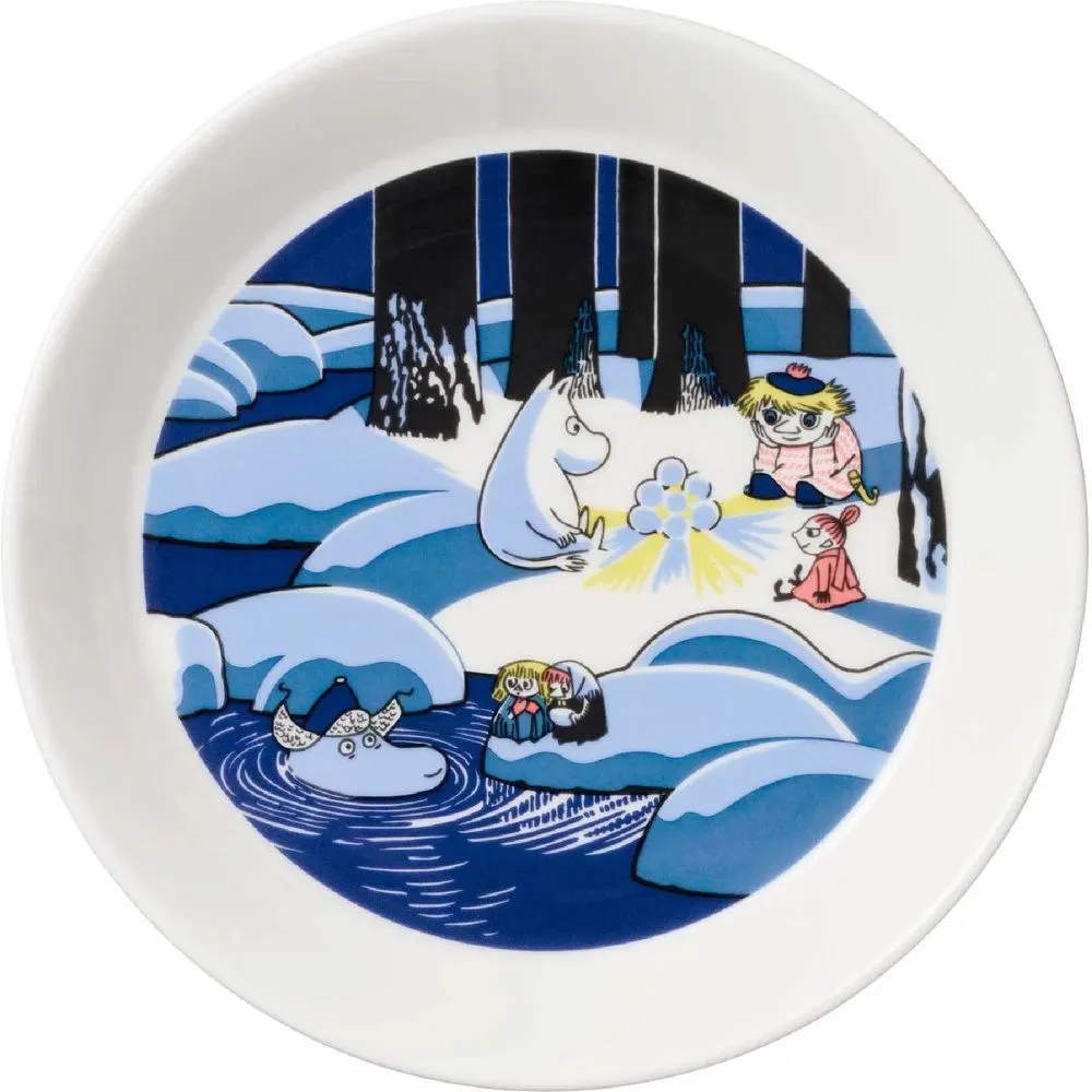 Moomin Collector's Edition Plates 2023 2-pack: Snow Lantern & Moomin's Day - Moomin Arabia