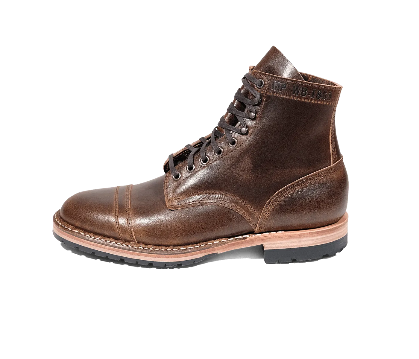 MP-Sherman Toe Cap (Half Lug) | Cinnamon Waxed Flesh | White's Boots