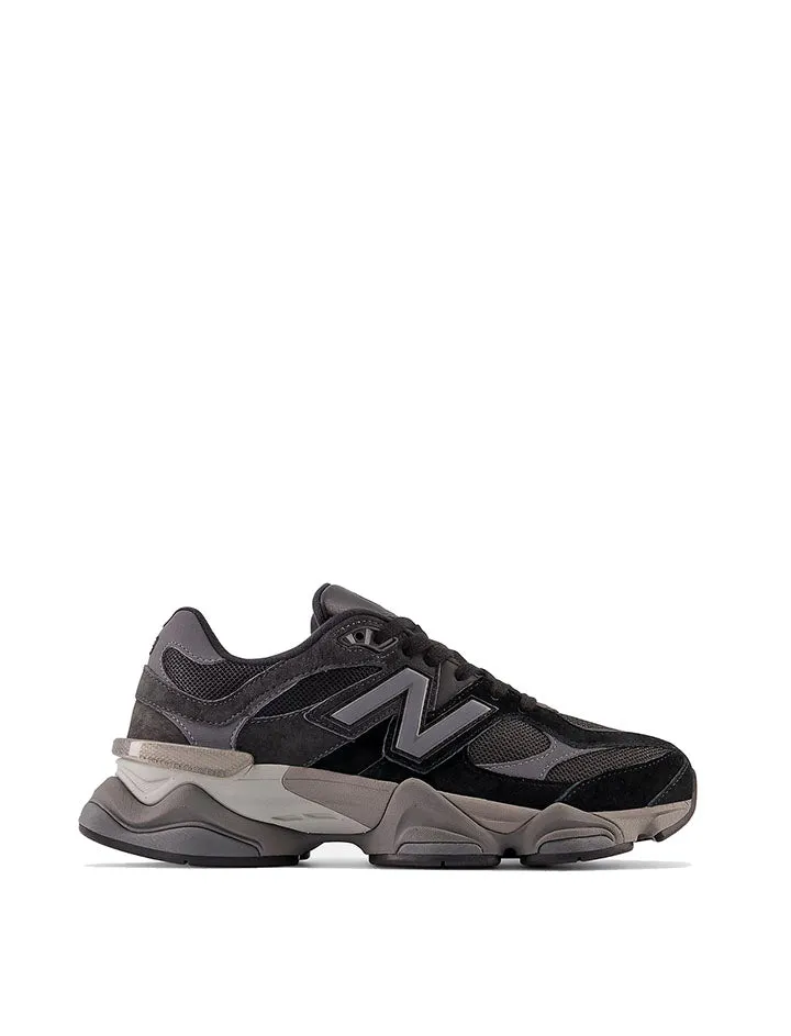 New Balance Womens 9060 Trainers Black / Castlerock / Rain Cloud