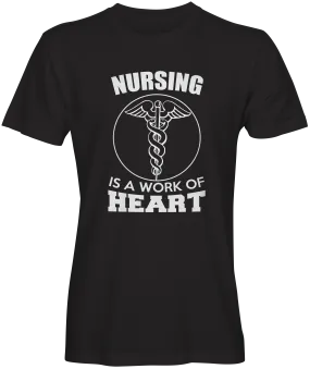 Nursing Work Of Heart Graphic Tee